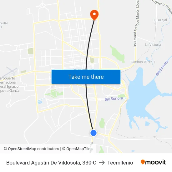 Boulevard Agustín De Vildósola, 330-C to Tecmilenio map