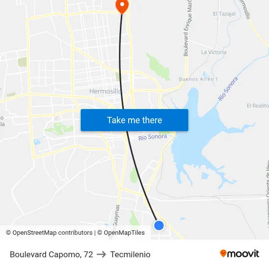 Boulevard Capomo, 72 to Tecmilenio map