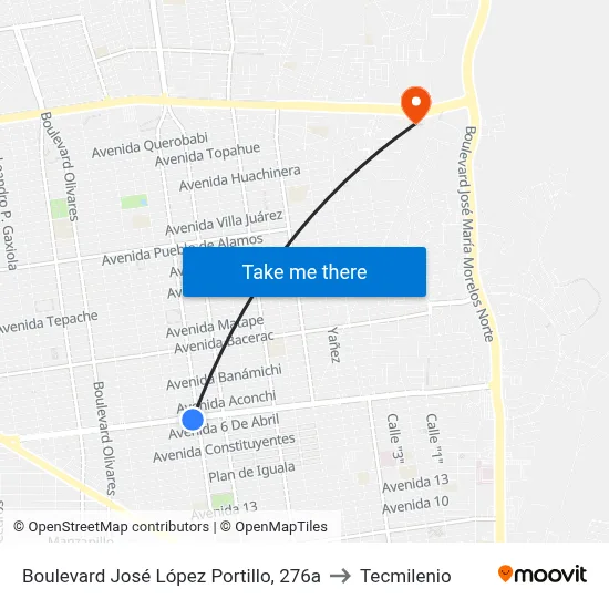 Boulevard José López Portillo, 276a to Tecmilenio map
