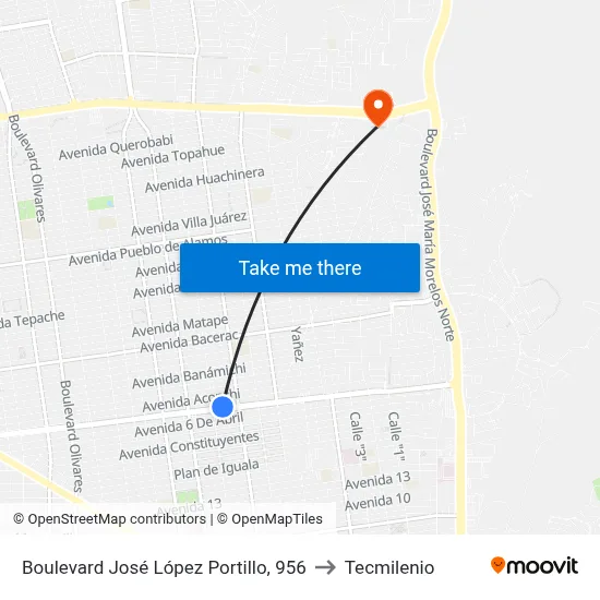 Boulevard José López Portillo, 956 to Tecmilenio map