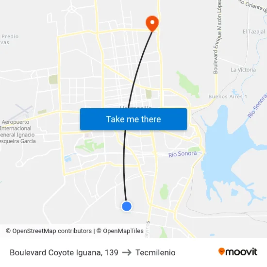 Boulevard Coyote Iguana, 139 to Tecmilenio map