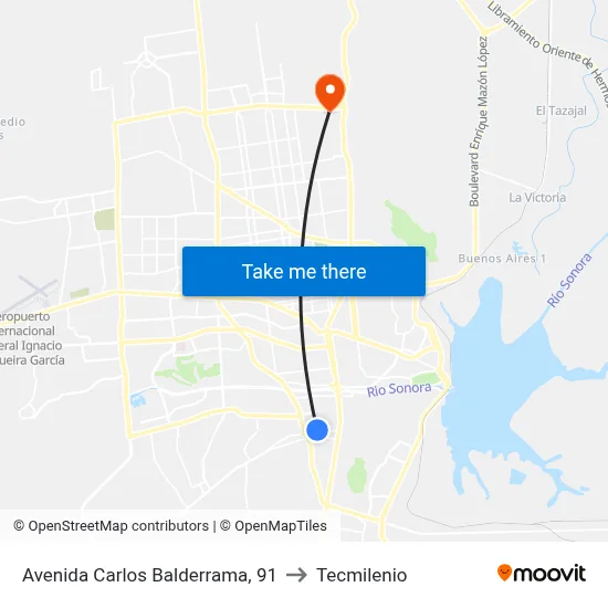 Avenida Carlos Balderrama, 91 to Tecmilenio map