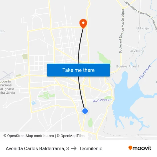 Avenida Carlos Balderrama, 3 to Tecmilenio map