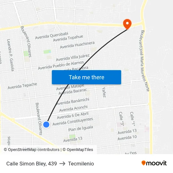 Calle Simon Bley, 439 to Tecmilenio map