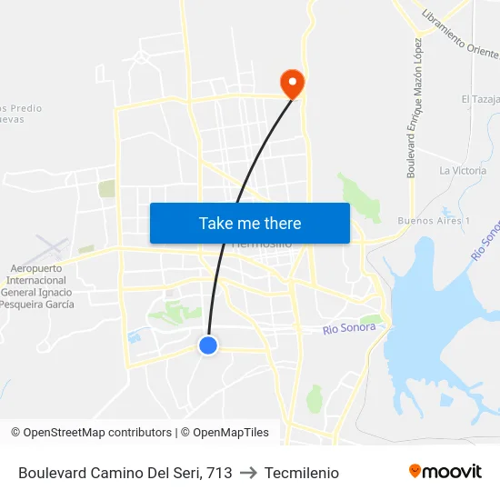 Boulevard Camino Del Seri, 713 to Tecmilenio map