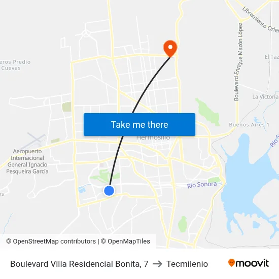 Boulevard Villa Residencial Bonita, 7 to Tecmilenio map