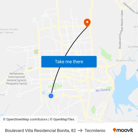 Boulevard Villa Residencial Bonita, 82 to Tecmilenio map