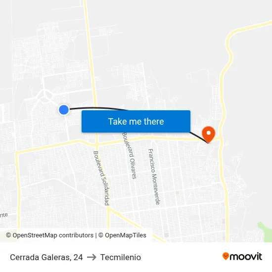 Cerrada Galeras, 24 to Tecmilenio map