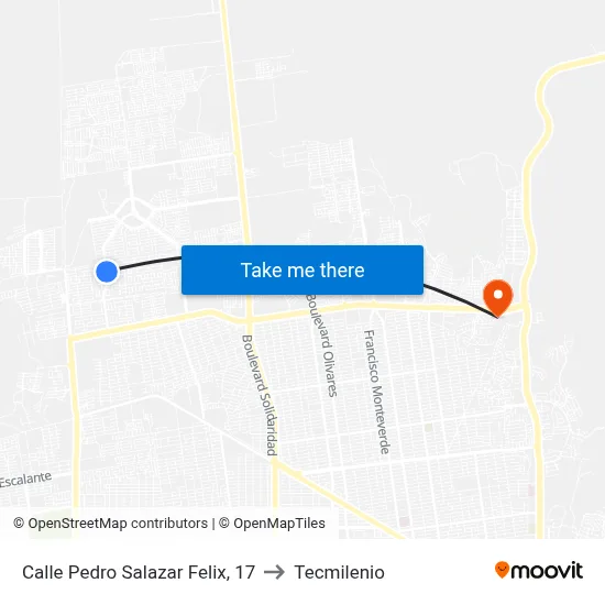 Calle Pedro Salazar Felix, 17 to Tecmilenio map