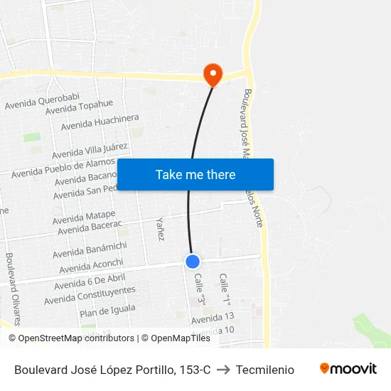 Boulevard José López Portillo, 153-C to Tecmilenio map