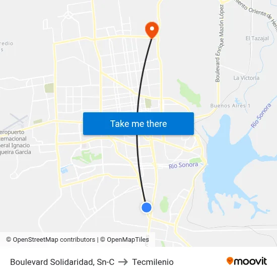 Boulevard Solidaridad, Sn-C to Tecmilenio map
