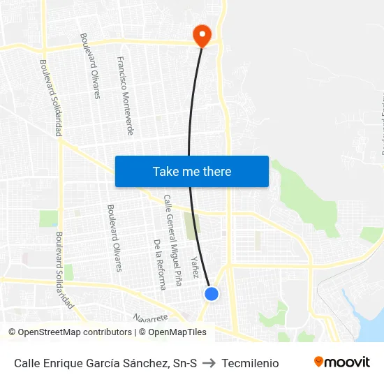 Calle Enrique García Sánchez, Sn-S to Tecmilenio map