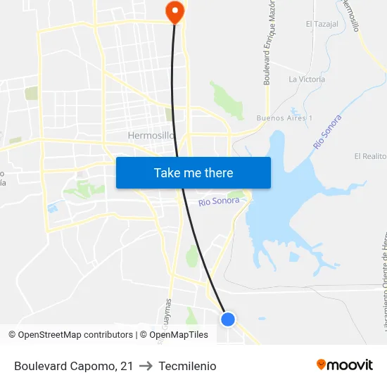 Boulevard Capomo, 21 to Tecmilenio map