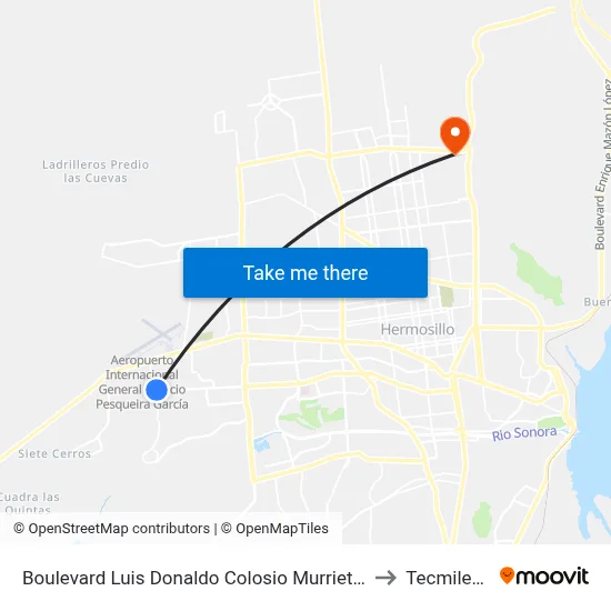 Boulevard Luis Donaldo Colosio Murrieta, 49 to Tecmilenio map
