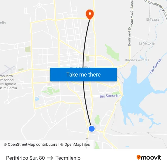 Periférico Sur, 80 to Tecmilenio map