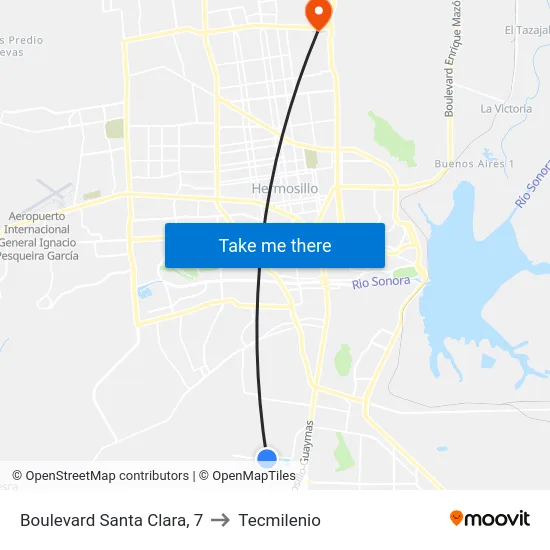Boulevard Santa Clara, 7 to Tecmilenio map
