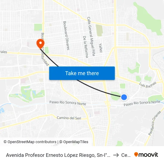 Avenida Profesor Ernesto López Riesgo, Sn-I"Maquiladora Cissa" to Ceuno map