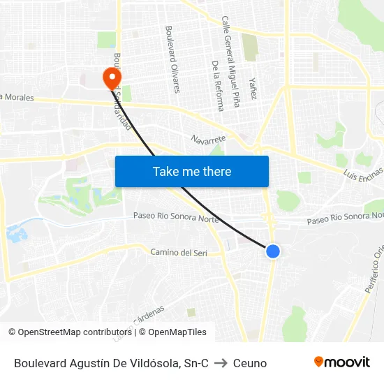 Boulevard Agustín De Vildósola, Sn-C to Ceuno map
