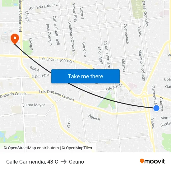Calle Garmendia, 43-C to Ceuno map