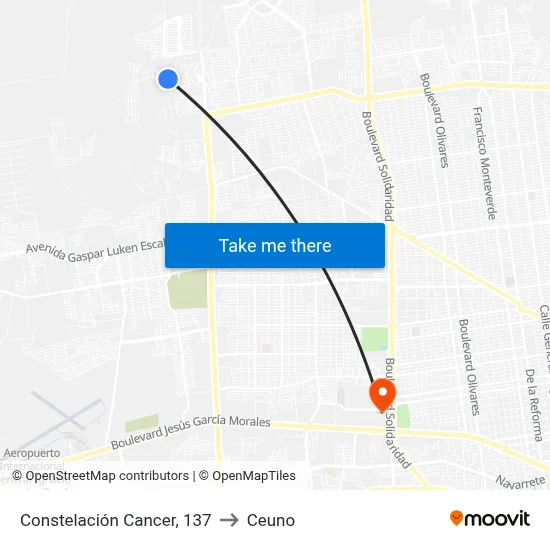 Constelación Cancer, 137 to Ceuno map