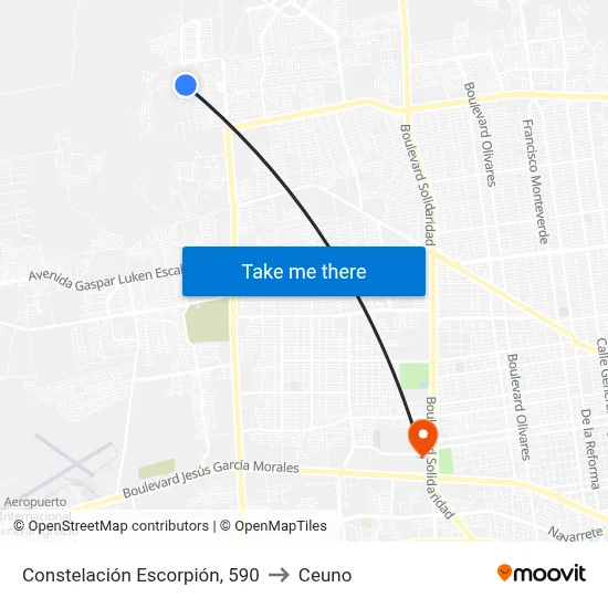 Constelación Escorpión, 590 to Ceuno map