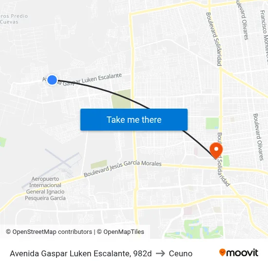 Avenida Gaspar Luken Escalante, 982d to Ceuno map