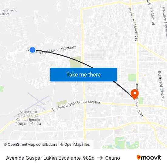 Avenida Gaspar Luken Escalante, 982d to Ceuno map
