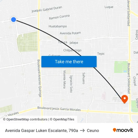 Avenida Gaspar Luken Escalante, 790a to Ceuno map