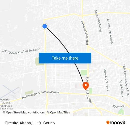 Circuito Aitana, 1 to Ceuno map