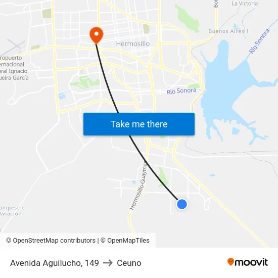 Avenida Aguilucho, 149 to Ceuno map