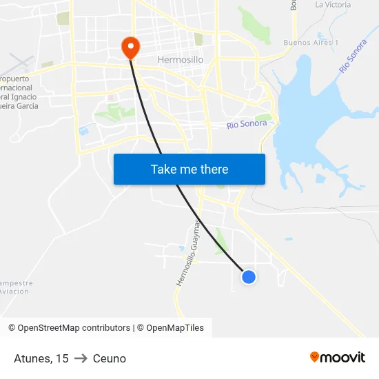 Atunes, 15 to Ceuno map