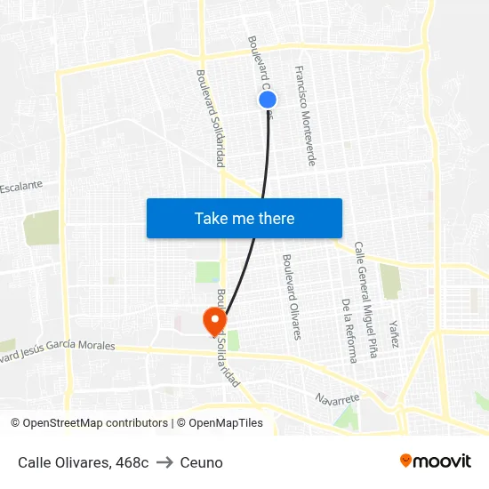 Calle Olivares, 468c to Ceuno map