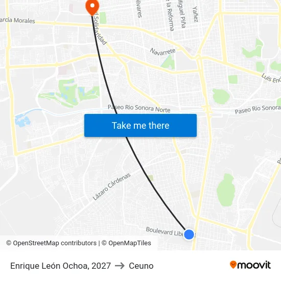 Enrique León Ochoa, 2027 to Ceuno map