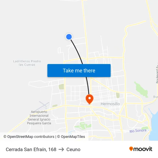 Cerrada San Efraín, 168 to Ceuno map