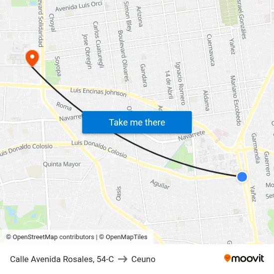 Calle Avenida Rosales, 54-C to Ceuno map