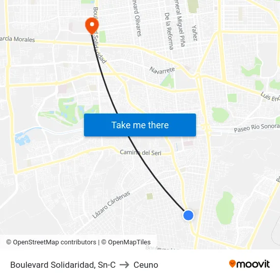 Boulevard Solidaridad, Sn-C to Ceuno map