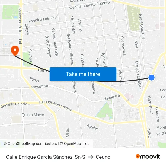 Calle Enrique García Sánchez, Sn-S to Ceuno map