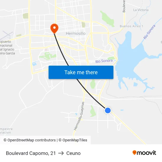 Boulevard Capomo, 21 to Ceuno map