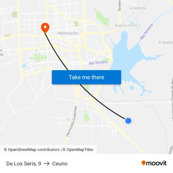 De Los Seris, 9 to Ceuno map