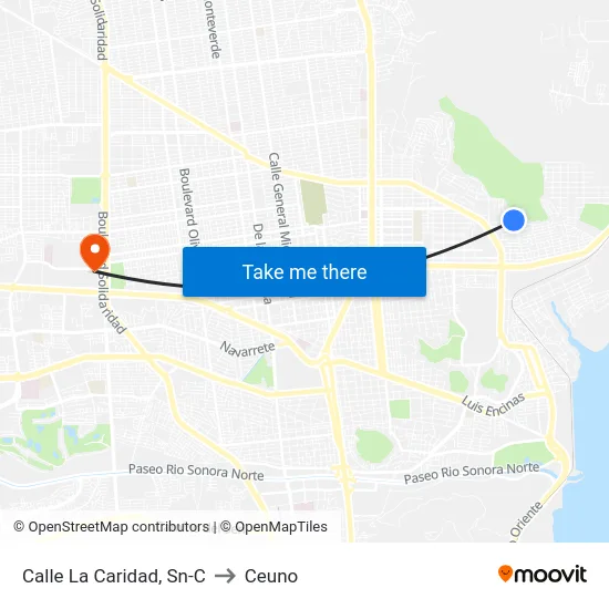 Calle La Caridad, Sn-C to Ceuno map
