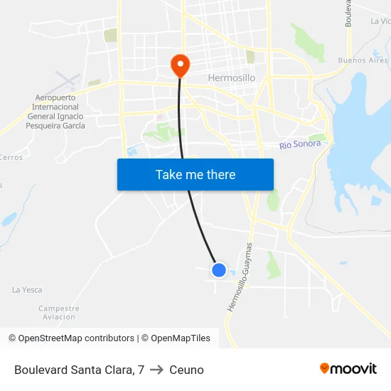 Boulevard Santa Clara, 7 to Ceuno map