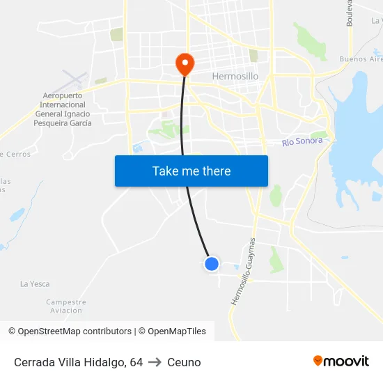 Cerrada Villa Hidalgo, 64 to Ceuno map