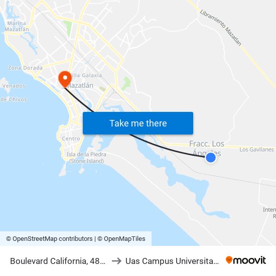 Boulevard California, 4807 to Uas Campus Universitario map