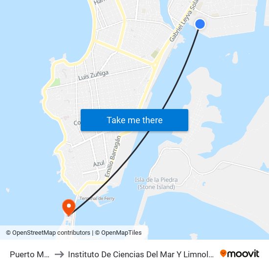 Puerto Mazatlán, 10 to Instituto De Ciencias Del Mar Y Limnologia, Unidad Academica Mazatlan map