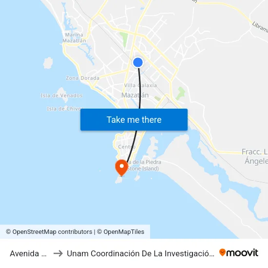 Avenida Jabalíes, 282 to Unam Coordinación De La Investigación Científica Base De Operaciones El Puma map
