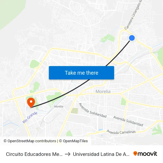 Circuito Educadores Mexicanos, 618 to Universidad Latina De América (Unla) map