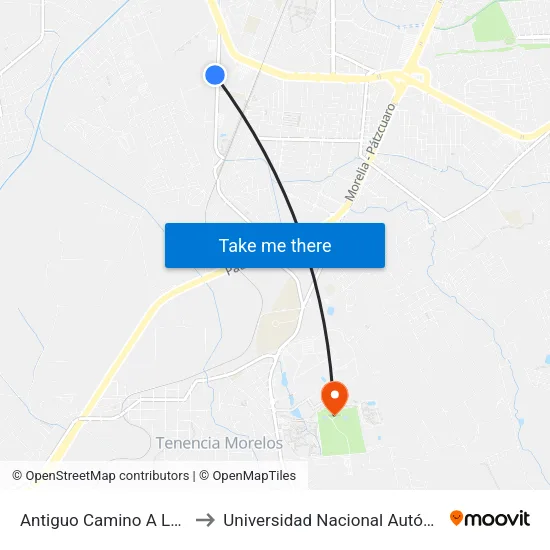 Antiguo Camino A La Huerta, 613 to Universidad Nacional Autónoma De México map