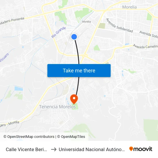 Calle Vicente Beristain, 240 to Universidad Nacional Autónoma De México map