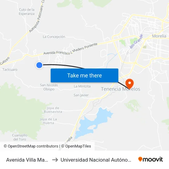 Avenida Villa Magna, 196 to Universidad Nacional Autónoma De México map