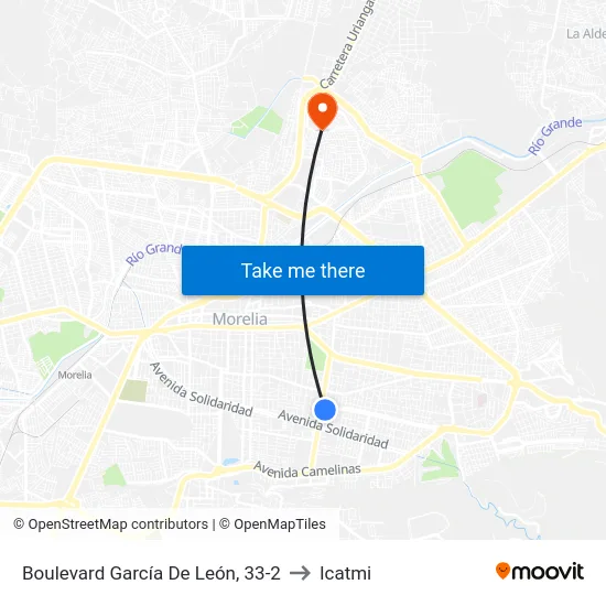 Boulevard García De León, 33-2 to Icatmi map